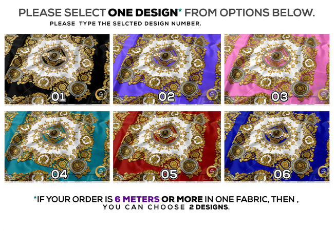 Turquoise Baroque Upholstery Fabric 3meters & 12 Furnishing Fabrics Baroque Lion Fabric By the Yard  | RB0016C