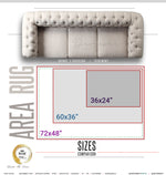 Green Rose Area Rug, Available in 3 sizes |10003E
