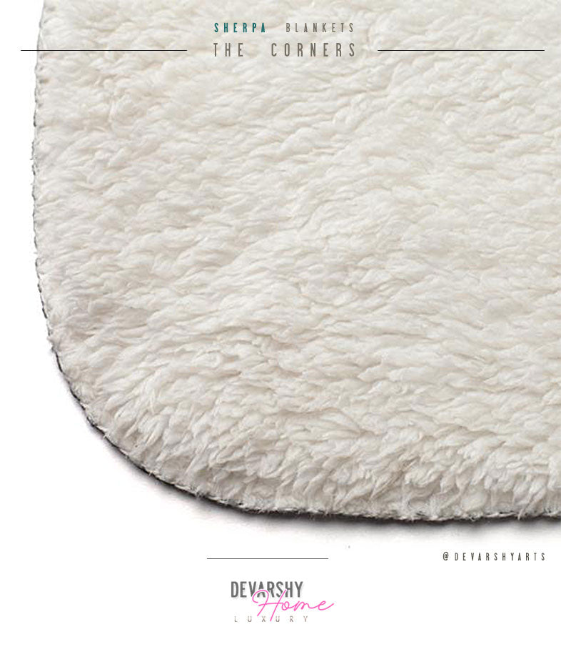 Grandeur Sherpa Blanket BAROQUE Fleece Blanket and Velveteen Throw Blanket 2 Materials | 3 Sizes | 100368