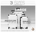 Azure Storm Suitcase 3 Sizes Carry-on Suitcase Turquoise Luggage Hard Shell Suitcase with Wheels | D20110
