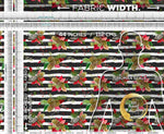 Xmas Florals Apparel Fabric 3Meters+, 9 Designs | 8 Fabrics Option | Fabric By the Yard | 072