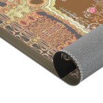 Beige Baroque Floral Area Rug, Available in 3 sizes | D20004
