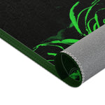 Green Rose Area Rug, Available in 3 sizes |10003E