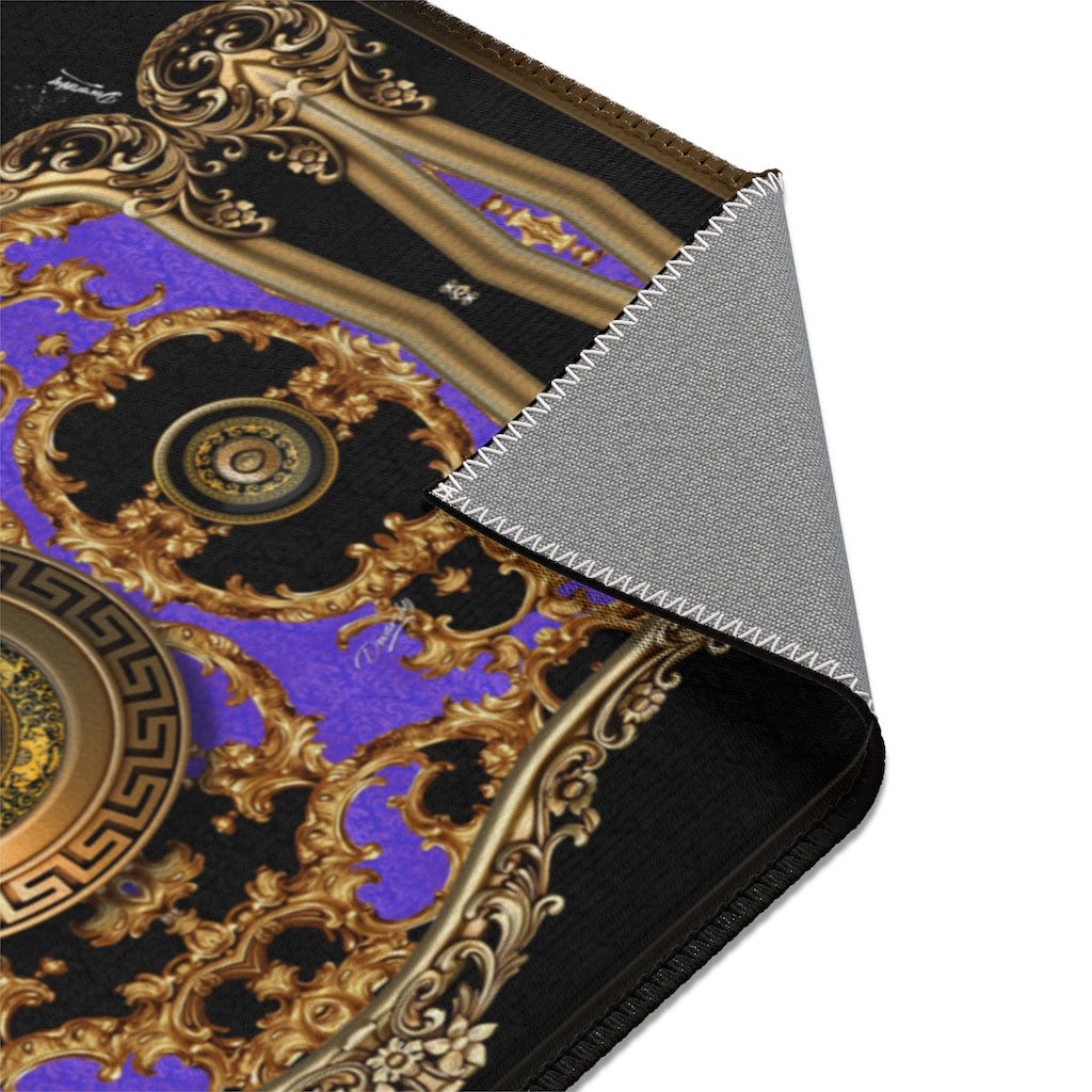 Opulence of Sicily Violet Area Rug, Available in 3 sizes | 100339