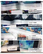 PEACOCK Print Upholstery Fabric 3meters 4 Colors & 12 Furnishing Fabrics Peacock Fabric By the Yard | D20029