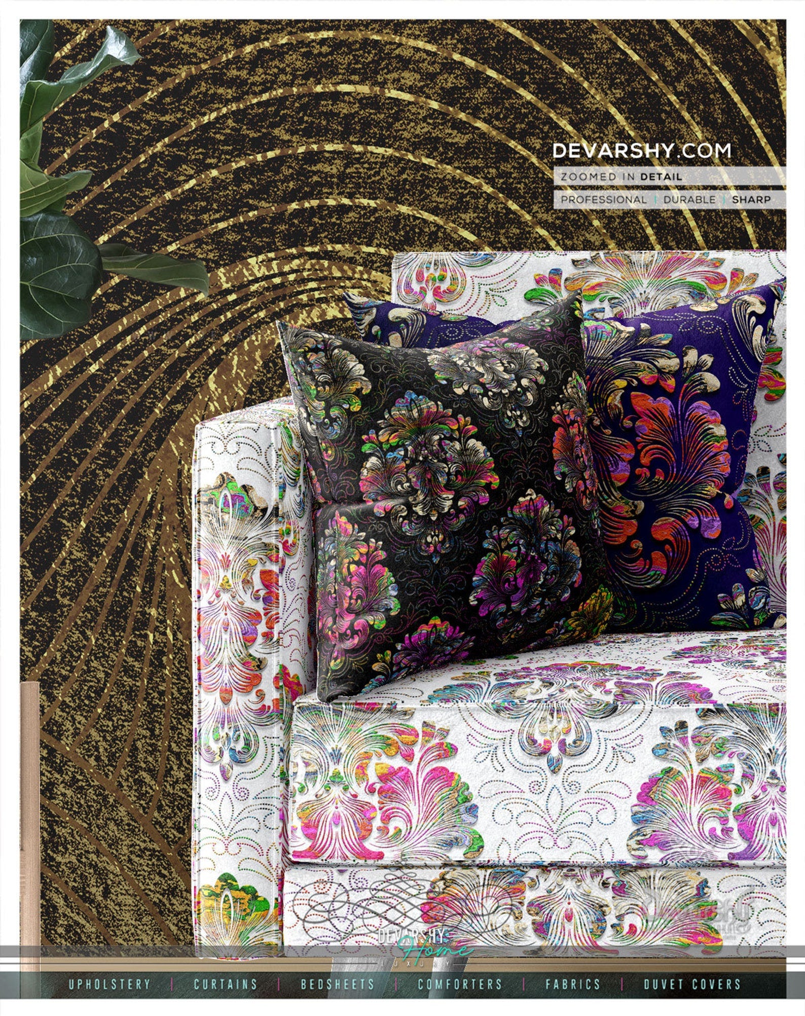 CUSTOM PRINT Upholstery FABRIC 3meters Print your Design in 13 Fabric Options Custom Fabric by the YARD Personalized Furnishing Fabrics