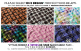 Checks Print Apparel Fabric 3Meters+, 6 Designs | 8 Fabrics Option | Plaid Fabric By the Yard | 038