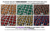 Check Patterns Apparel Fabric 3Meters+, 6 Designs | 8 Fabrics Option | Plaid Fabric By the Yard | 037