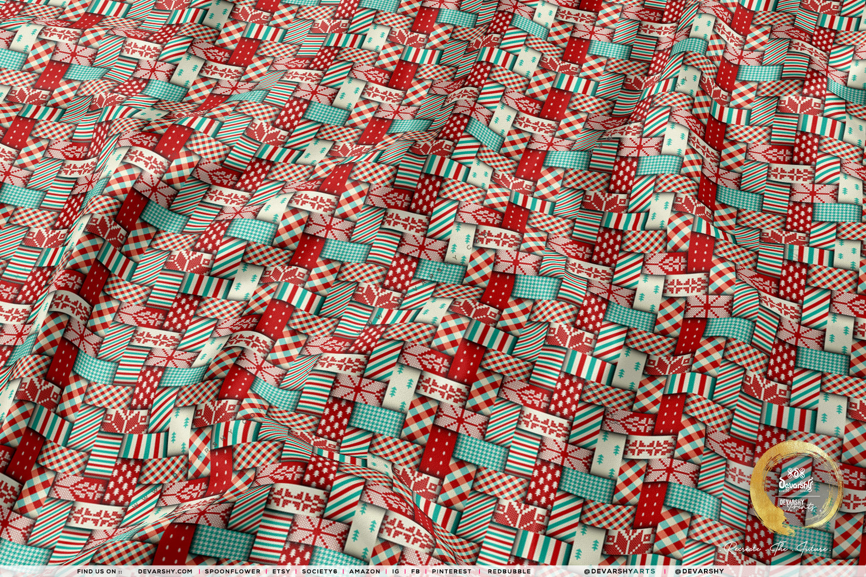 Ribbon Plaids Apparel Fabric 3Meters+, 9 Designs | 8 Fabrics Option | Fabric By the Yard | 032