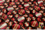 Xmas Ornaments Apparel Fabric 3Meters+, 9 Designs | 8 Fabrics Option | Fabric By the Yard | 073B