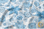Snowflakes Print Apparel Fabric 3Meters+, 9 Designs | 8 Fabrics Option | Fabric By the Yard | 071