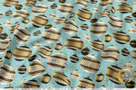 Xmas Ornaments Apparel Fabric 3Meters+, 9 Designs | 8 Fabrics Option | Fabric By the Yard | 073B