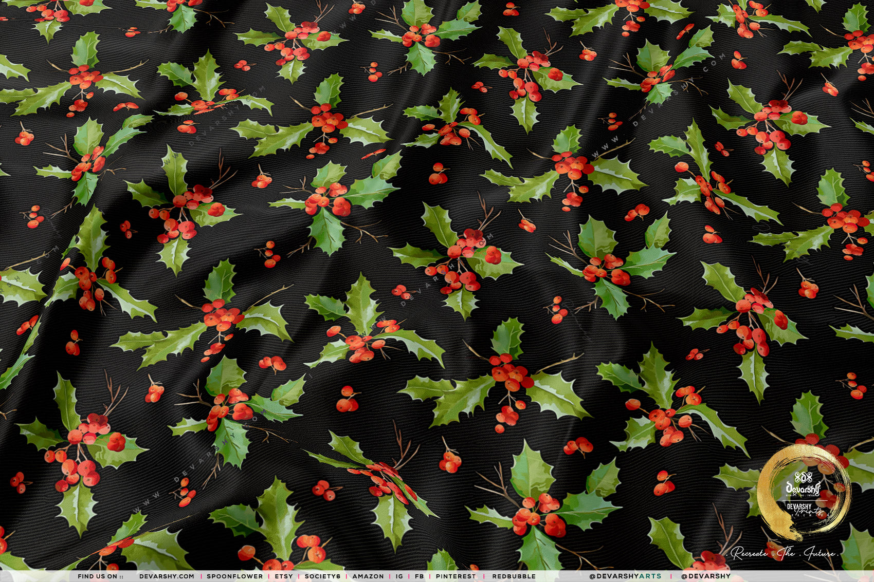X-mas Print Apparel Fabric 3Meters+, 9 Designs | 8 Fabrics Option | Fabric By the Yard | 072B