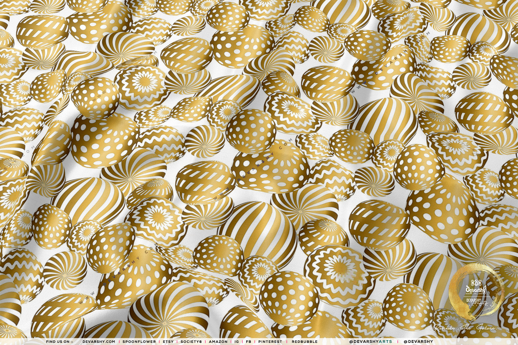 Xmas Ornaments Apparel Fabric 3Meters+, 9 Designs | 8 Fabrics Option | Fabric By the Yard | 073B