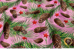 Xmas Florals Apparel Fabric 3Meters+, 9 Designs | 8 Fabrics Option | Fabric By the Yard | 072
