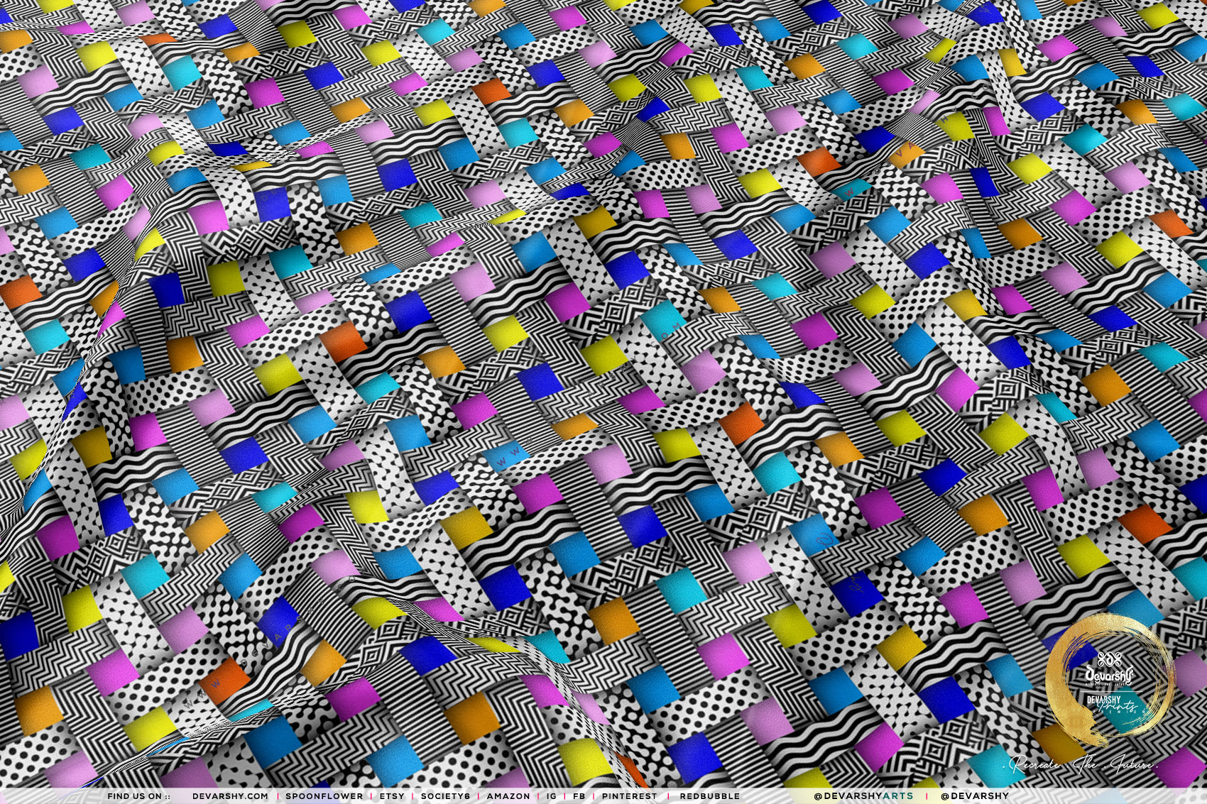Ribbon Plaids Apparel Fabric 3Meters+, 9 Designs | 8 Fabrics Option | Fabric By the Yard | 032