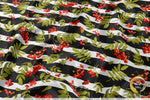 Xmas Florals Apparel Fabric 3Meters+, 9 Designs | 8 Fabrics Option | Fabric By the Yard | 072