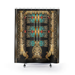 Gold Matador Shower Curtain Decorative Baroque Curtain For Bathroom | 100368B
