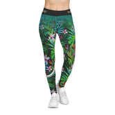 Tropical Florals Leggings Women Spandex Leggings Casual Wear Floral Print Leggings Best Gift Women Lounge Wear | 101027