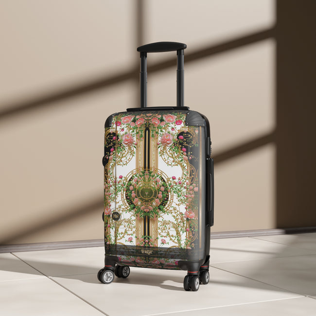 Decorative Florals Suitcase Baroque Floral Print Luggage Carry-on Suitcase Luxury Hard Shell Suitcase Travel Luggage | D20207B