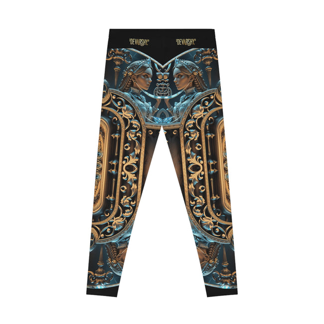 Baroque Leggings Women Spandex Leggings Casual Wear Decorative Prints Leggings Women Lounge Wear | X3476