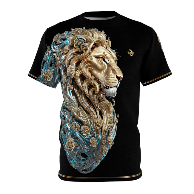 Leo Royale T-Shirt Unisex All Over Print Tee Baroque Lion Unisex T-Shirt Asymmetrical Lion Tee | X9987B