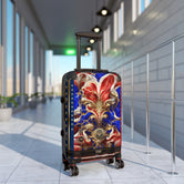 US Veteran Suitcase Carry-on Suitcase Red and Blue Luggage Hard Shell Suitcase in 3 Sizes | D20155
