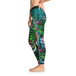 Tropical Florals Leggings Women Spandex Leggings Casual Wear Floral Print Leggings Best Gift Women Lounge Wear | 101027