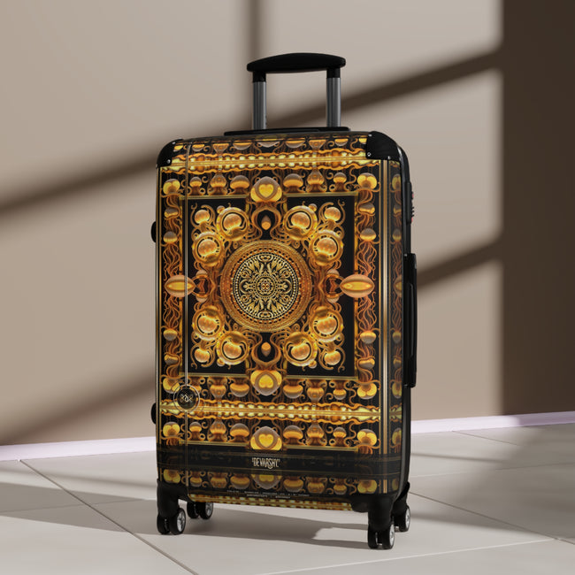 Golden Mushrooms Suitcase Rococo Travel Luggage Carry-on Suitcase Hard Shell Suitcase in 3 Sizes | D20181
