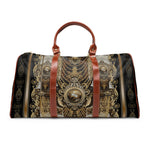 Travel in Confidence with Timeless Baroque Faux Leather Bag Gold Chains Travel Bag PU Leather Luggage | D20119