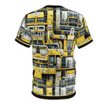 Retro Steampunk T-Shirt Unisex Geometric Print Tee Art Deco Unisex T-Shirt | D20126