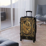 Ornate Lion Suitcase Golden Baroque Travel Luggage Carry-on Suitcase Luxury Hard Shell Suitcase Travel Suitcase | X3481