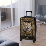 Lynx Cat Suitcase Golden Baroque Travel Luggage Carry-on Suitcase Premium Hard Shell Wheels Suitcase |  20EF551