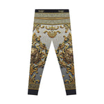 Golden Baroque Leggings Women Stretchy Pants Golden Lion Leggings Yoga Tights Women Casual wear Leggings | 104924