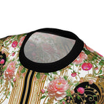 Decorative Floral T-Shirt Unisex Tee AOP T-Shirt Floral Print Tee Shirt Unisex Baroque Tshirt | D20207B