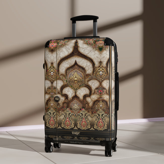 Sultans Embrace Suitcase Carry-on Suitcase Arabic Design Luggage Luxury Hard Shell Suitcase in 3 Sizes | D20199B