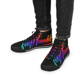 Stay Humble Canvas Shoes, Unisex High Top Sneakers, Graffiti Canvas Shoes, Cool Colorful Shoes, Unisex Sneakers, Printed Canvas Shoes