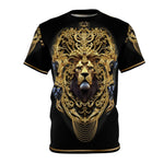 Emperor Lion T-Shirt Unisex All Over Print Tee Baroque Lion Unisex T-Shirt | D20148