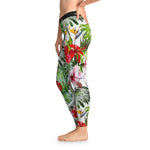 Hibiscus Florals Leggings Women Spandex Leggings Casual Wear Floral Print Leggings Best Gift Women Lounge Wear | 101017