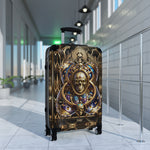 Steampunk Skull Suitcase Gothic Skull Travel Luggage Carry-on Suitcase Premium Hard Shell Suitcase | D20228