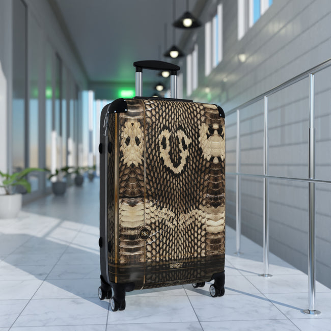 Cobra Skin Suitcase 3 Size Carry-on Suitcase Cobra Print Luggage Snake Print Suitcase Travel Luggage | 11223