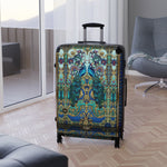 PEACOCK Print Suitcase Carry-on Suitcase Peacocks Travel Luggage Hard Shell Suitcase Peacock Print Luggage - D20160