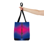 Carry Your Essentials with this Colorful Tote Bag Pink and Blue Handbag Eco-Friendly Canvas Bag in 3 Sizes | 11196
