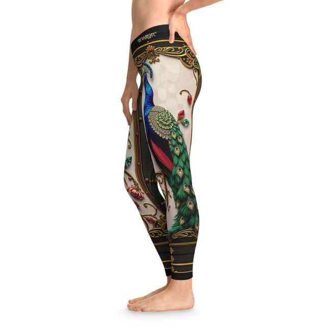 Peacock Leggings Women Casual Wear Peacock Print Leggings Best Gift For Peacock Lovers Spandex Leggings | X3505