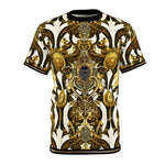 Splendor Baroque T-Shirt Unisex All Over Print Tee Ornate Gold Unisex T-Shirt | D20124