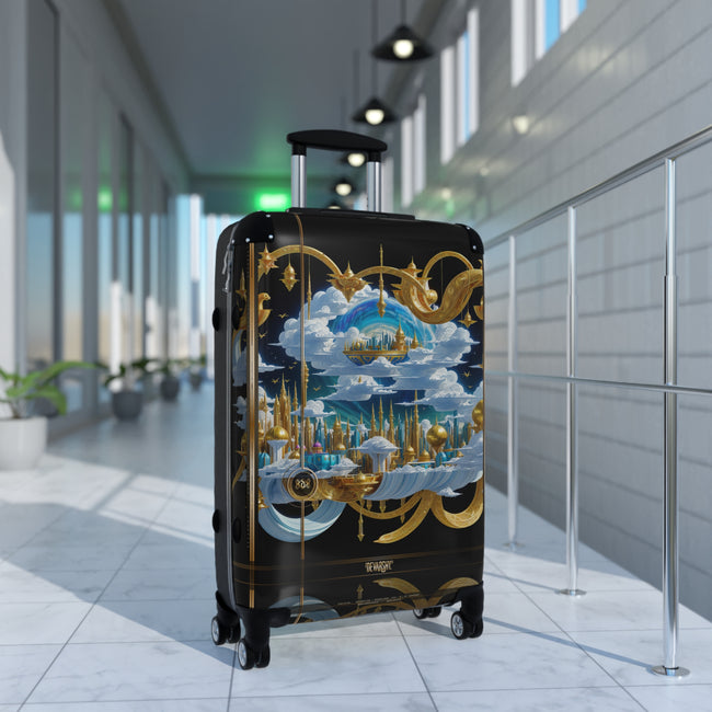 Ethereal City Suitcase Decorative City Travel Luggage Luxury Carry-on Suitcase Premium Hard Shell Suitcase with Wheels