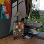 Lion Damask Suitcase Travel Luggage Hard Shell Carry-on Suitcase Decorative Lion Luggage Lion Print Suitcase | D20224A