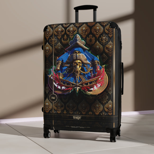 Skull Sailor Suitcase Carry-on Suitcase Gothic Travel Luggage Luxury Hard Shell Suitcase in 3 Sizes | D20198