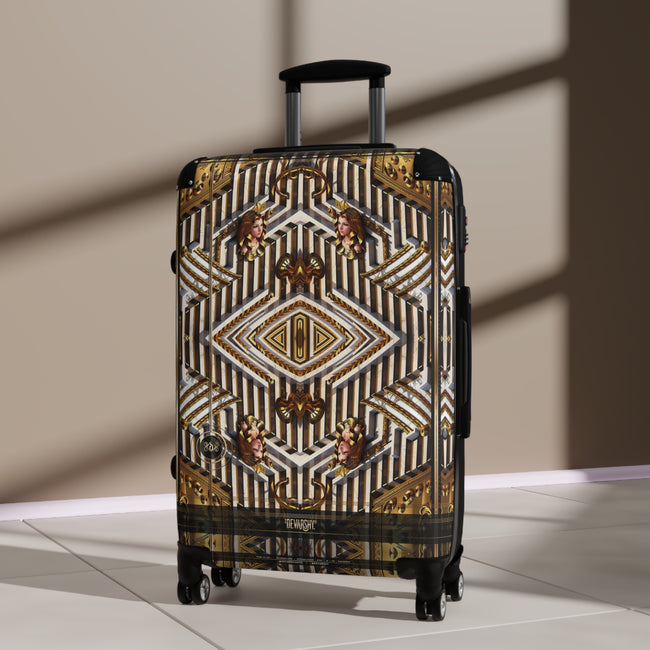 Golden Maze Suitcase Luxury Travel Luggage Carry-on Suitcase Hard Shell Suitcase in 3 Sizes | D20172