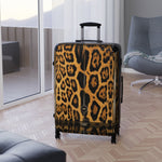 Animal Print Suitcase 3 Sizes Carry-on Suitcase Leopard Print Suitcase Jaguar Print Luggage Hard Shell Suitcase | D20165
